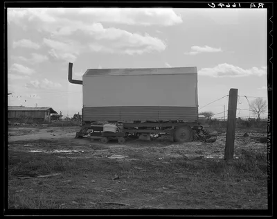 Dust bowl refugees living in camps in California, 1936