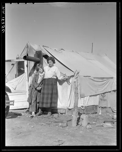 Drought refugees in California, 1936