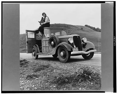 Dorothea Lange, Resettlement Administration photographer, in…, California, 1936
