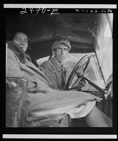 Once a Missouri farmer, now a migratory farm laborer on the Pacific…, California, 1936