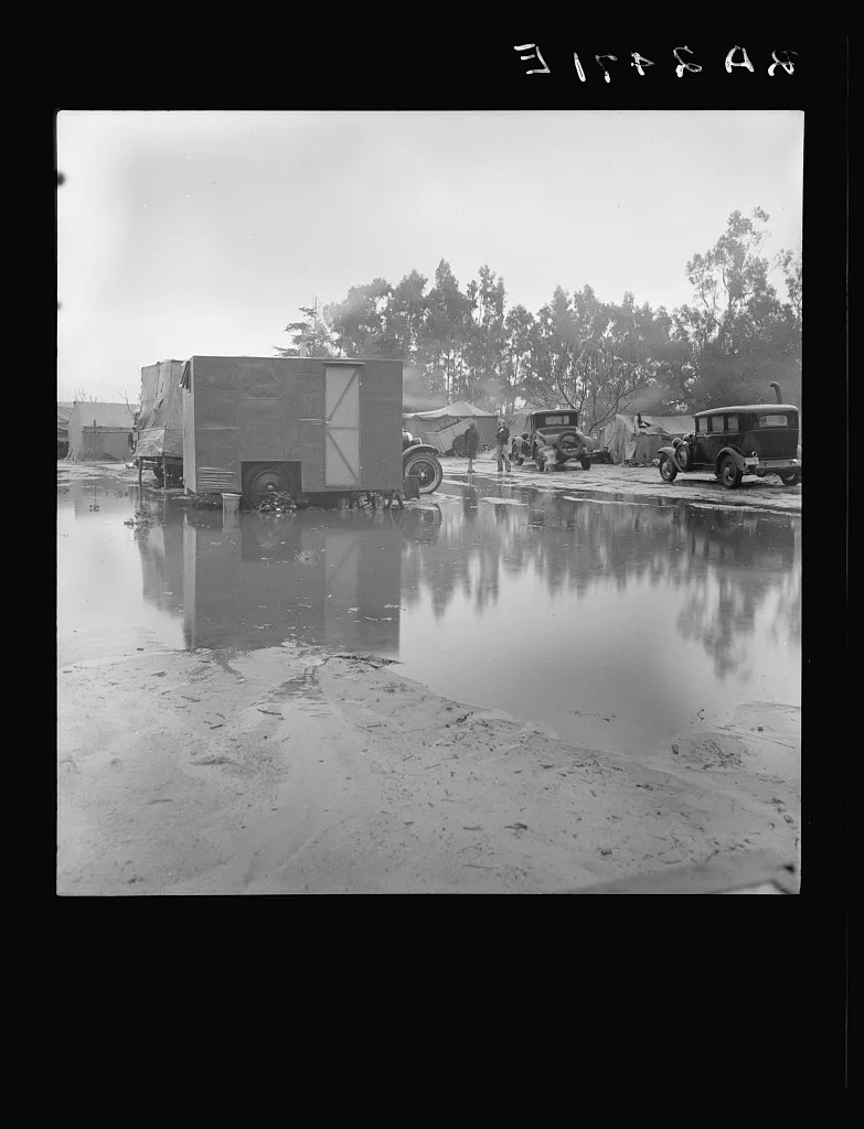 Migrant camp, California, 1936