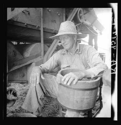 American farmer near Durham, North Carolina, 1936