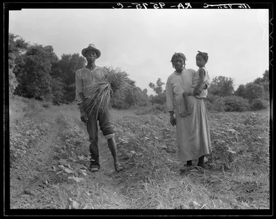 A Mississippi Negro family who live on a cotton patch near Vicksburg, 1936