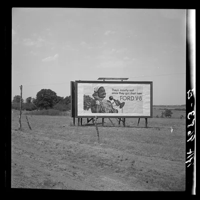 Billboard sign. Southern California, near Los Angeles, 1936