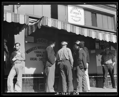 Weighers' and warehousemens' union headquarters. Oakland, California, 1936
