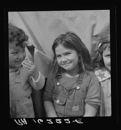 Children of migratory carrot pullers, Mexicans. Imperial Valley,…, California, 1937