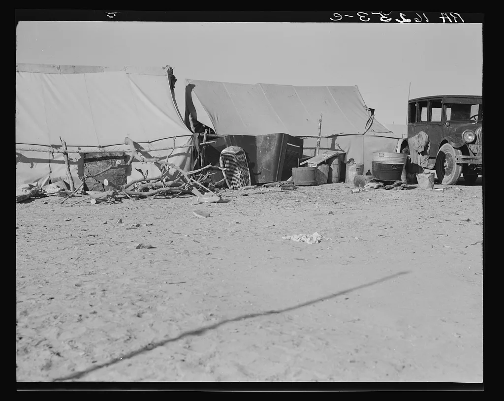 Camp of migratory workers. Imperial County, California, 1937