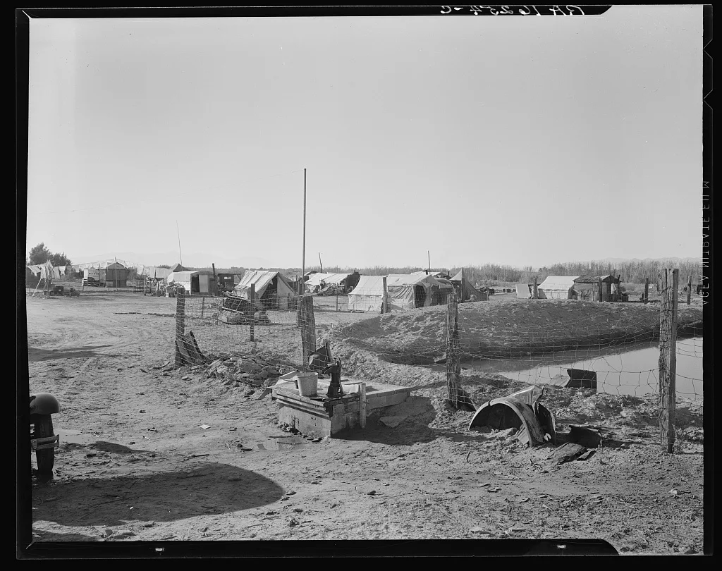 Camp of migratory agricultural workers. Imperial County, California, 1937