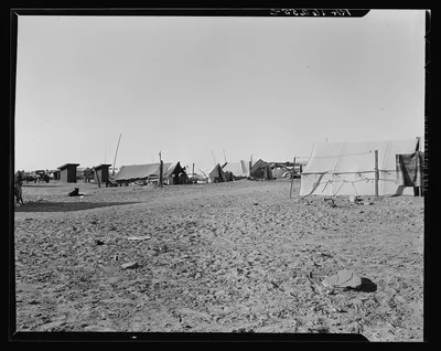 Camp of migratory agricultural workers. Imperial County, California, 1937