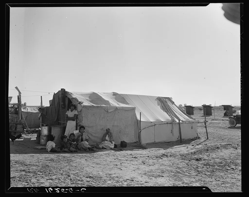 Camp of migratory agricultural workers. Imperial County, California, 1937