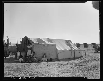 Camp of migratory agricultural workers. Imperial County, California, 1937