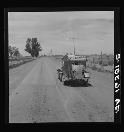 Typical of thousands of migrating agricultural laborers. California, 1937