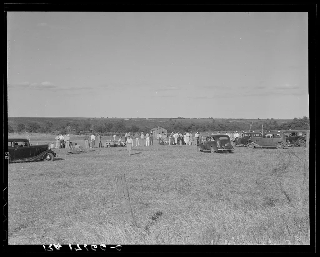 Baseball, Sunday afternoon. The town of Rice vs. the town of Perry,…, Texas, 1937