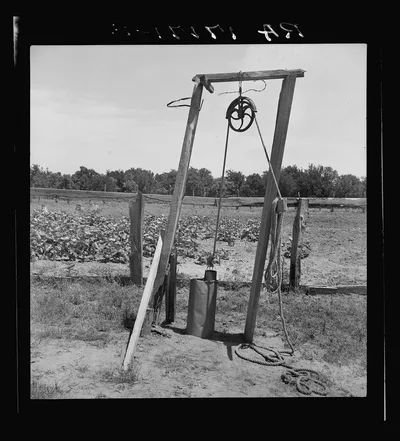 Photograph from Oklahoma: Well, Center County, Oklahoma, belonging to…