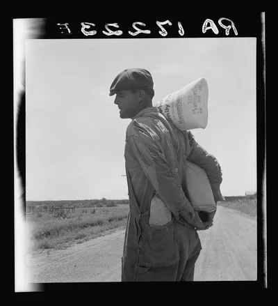 Relief client near Oil City, Oklahoma. Oil City is a source of heavy…, 1937