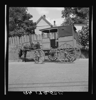 Mail wagon. Marshall, Texas, 1937