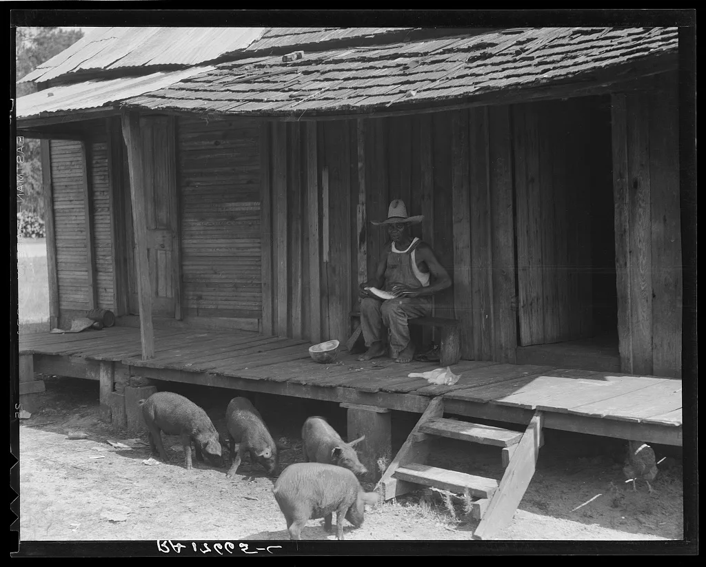 Turpentine worker's home. Georgia, 1937