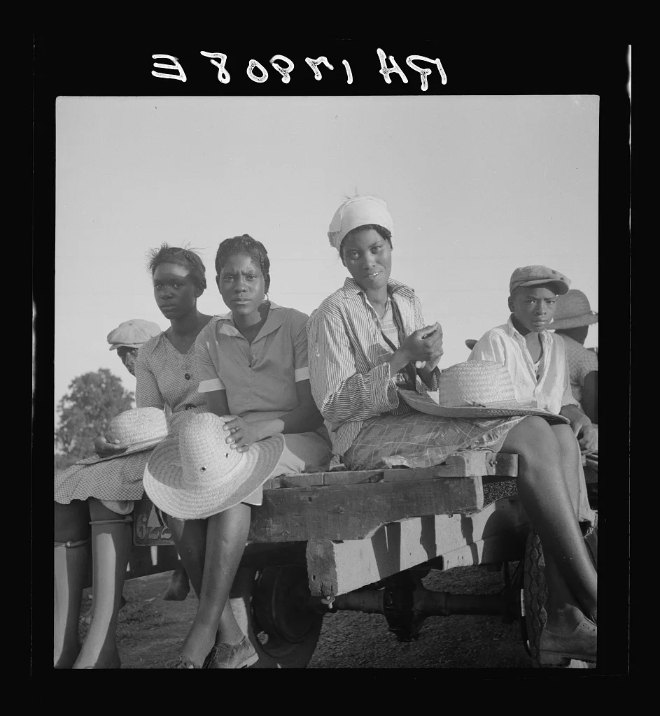 Women being transported from Memphis, Tennessee to an Arkansas…, 1937