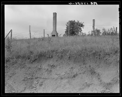 Standing chimneys are a common sight in Greene County, Georgia. They…, 1937