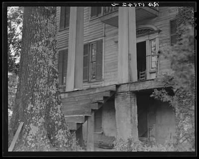 Antebellum plantation house in Greene County, Georgia, 1937