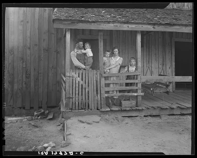 Tenant family with six children who are rural rehabilitation clients…, Georgia, 1937