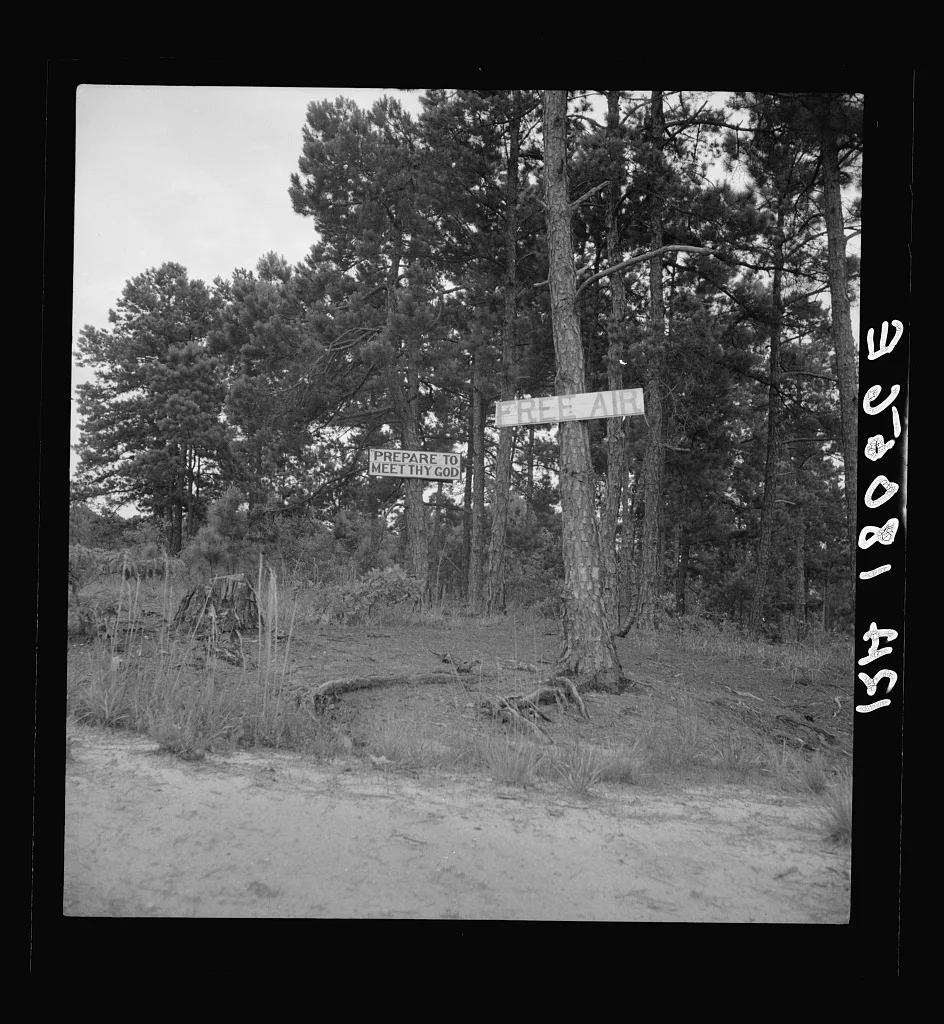Georgia road sign, 1937