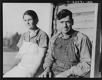 White sharecropper couple near Hartwell, Georgia, 1937