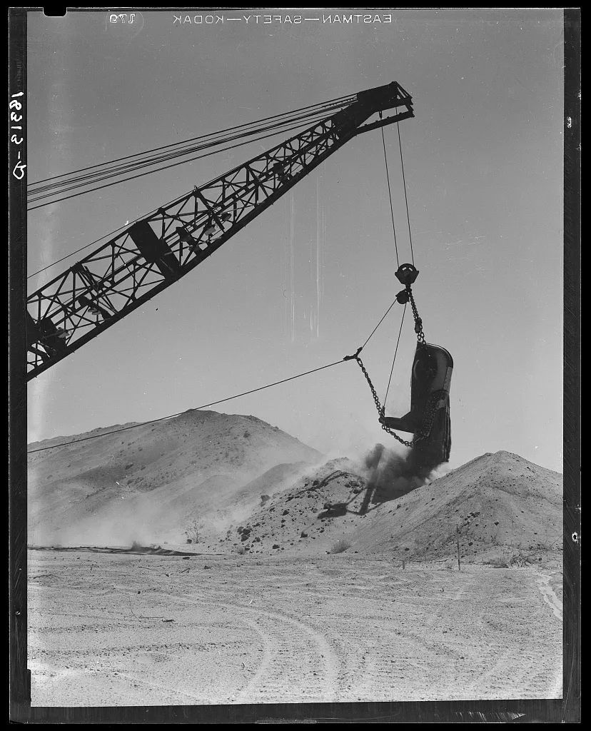 The All-American Canal under construction, Imperial County,…, California, 1938