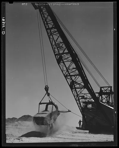 The All-American Canal under construction, Imperial County,…, California, 1938