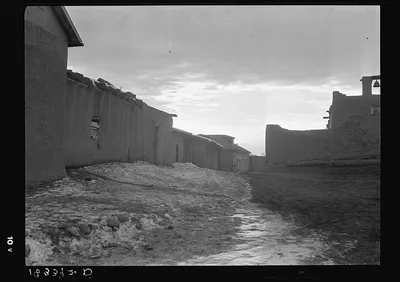 Street of Mexican village up in the hills. Cordova, New Mexico, 1935