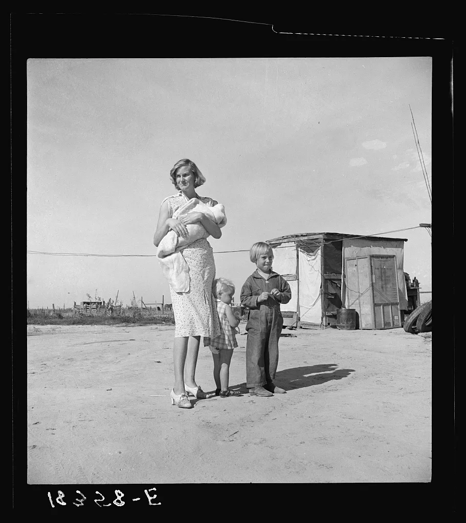 Family of rural rehabilitation client. Tulare County, California, 1938