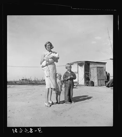 Family of rural rehabilitation client. Tulare County, California, 1938