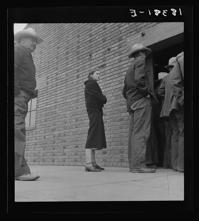 Destitute farm labor families come to Farm Security Administration…, California, 1938