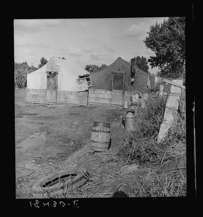 Living conditions of the migrant agricultural workers on whom depend…, California, 1938
