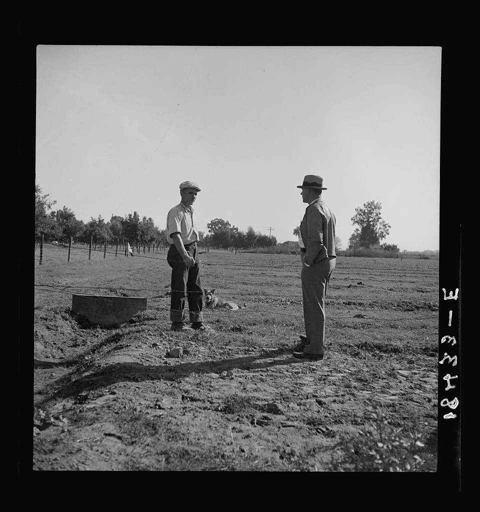 Farm Security Administration rehabilitation client showing county…, California, 1938