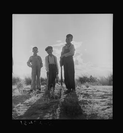 Children of refugee families now on Works Progress Administration…, California, 1938