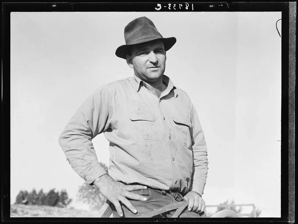 Near Stockton, California. One of six successful applicants out of…, 1938