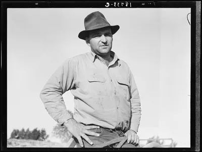 Near Stockton, California. One of six successful applicants out of…, 1938