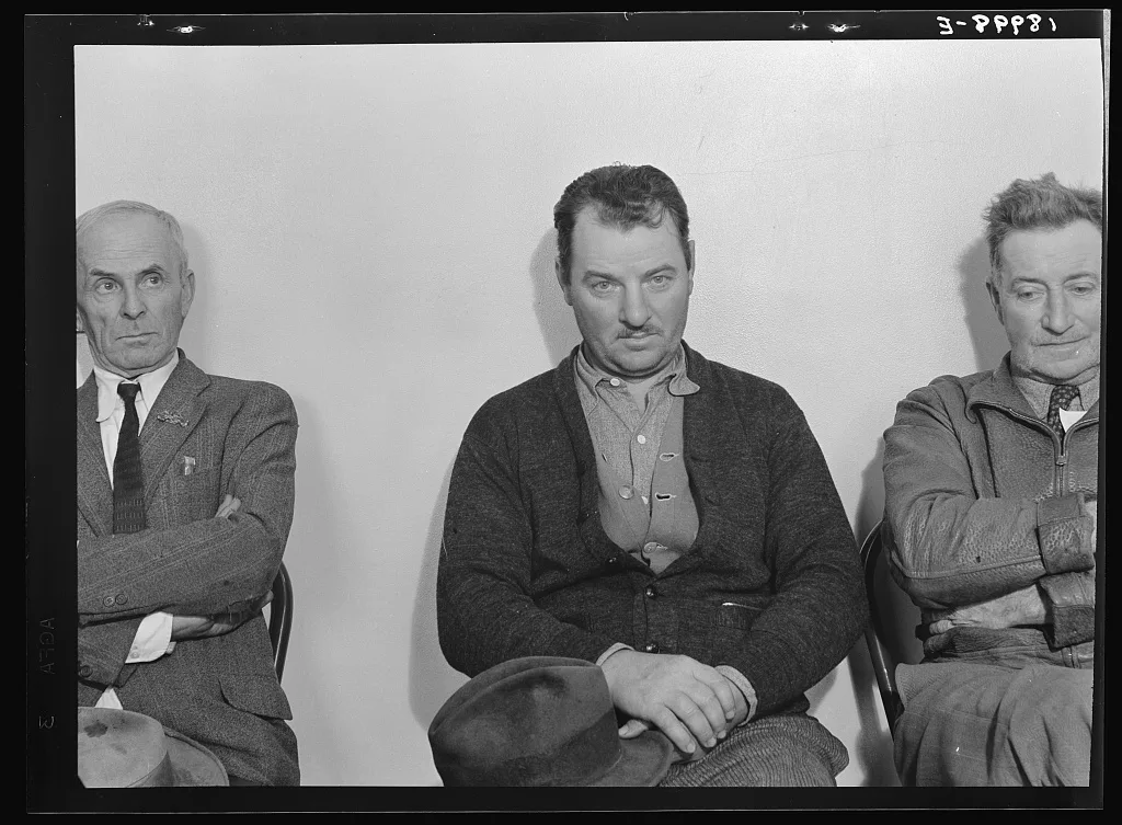 Farm Security clients during applications for aid under Tenant…, California, 1938