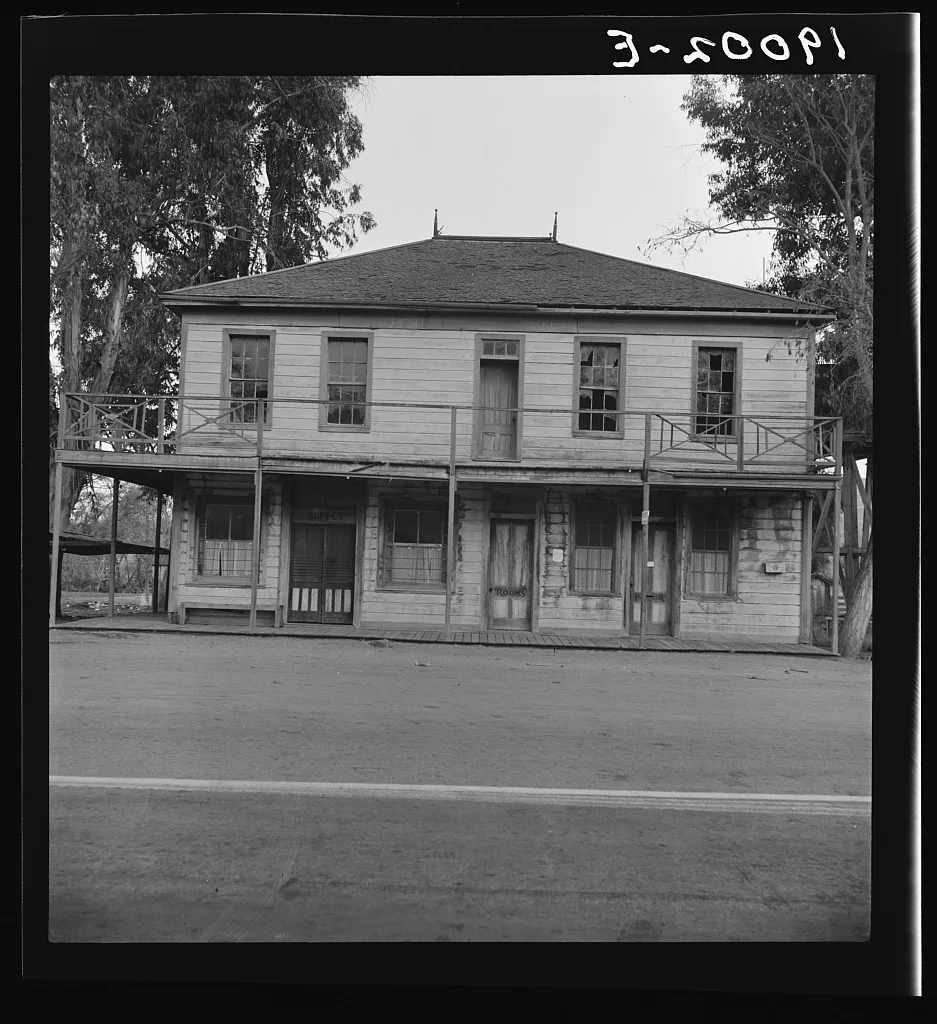 Clayton, California. Architectural survivals, 1938