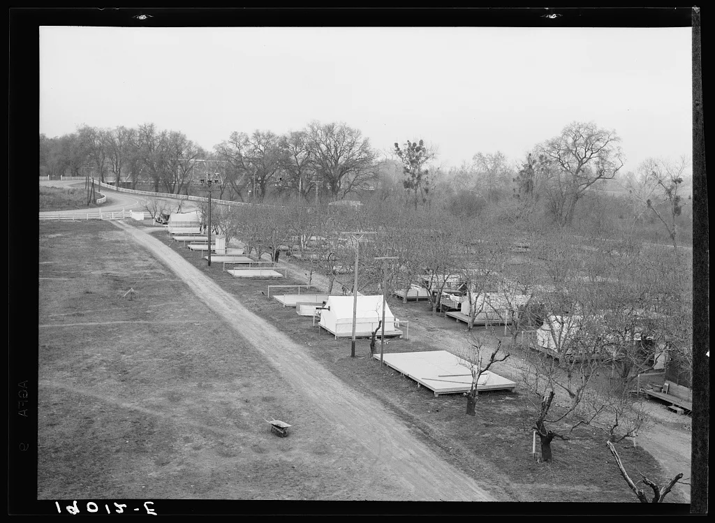 Farm Security Administration (FSA) temporary camp for migrants.…, California, 1939