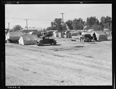 Near Holtville, Imperial Valley, California. Migratory labor housing…, 1939