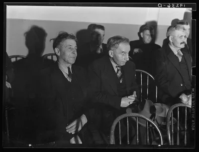 Salvation Army, San Francisco, California. In the hall an audience…, 1939