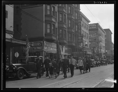 Salvation Army, San Francisco, California. Regular Sunday meeting.…, 1939