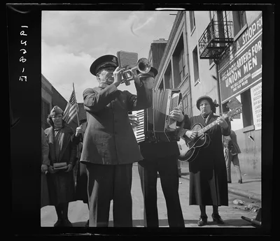 Trio. Salvation Army, San Francisco, California, 1939