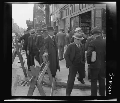 Salvation Army, San Francisco, California. Street scene as the army…, 1939