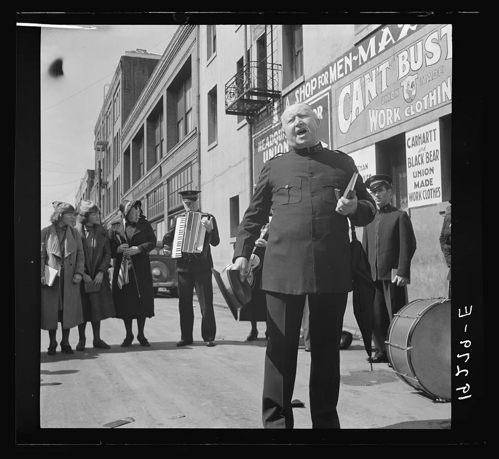 "Power of the Lord" preaching by a "soldier" saved twelve years…, California, 1939