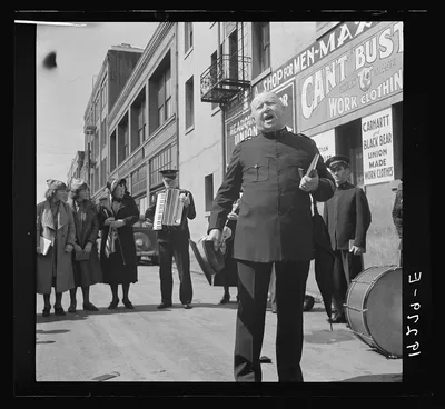 "Power of the Lord" preaching by a "soldier" saved twelve years…, California, 1939