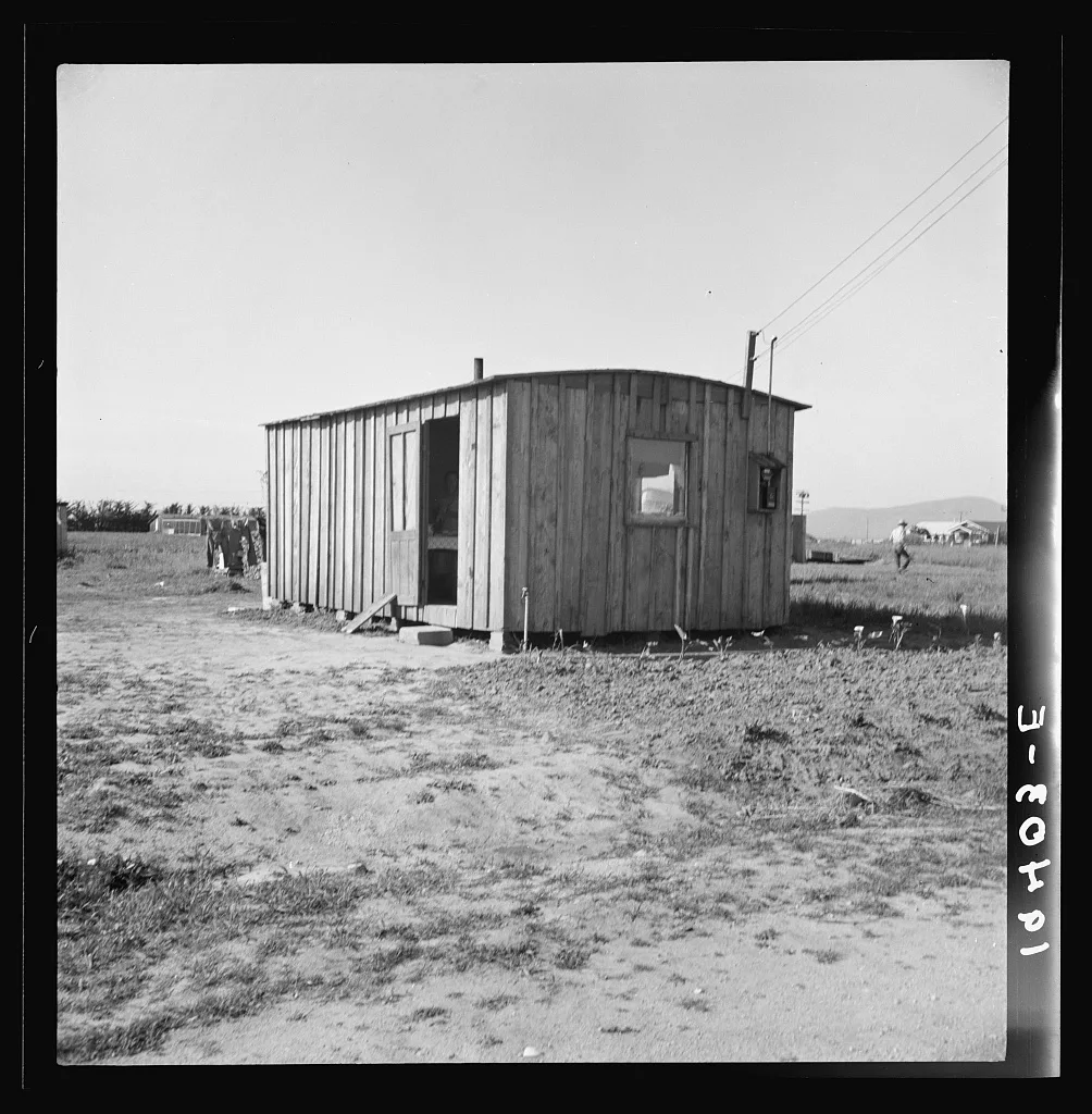 Housing for rapidly growing settlement of lettuce workers on fringe…, California, 1939