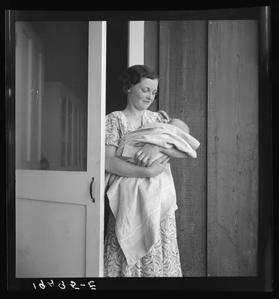 Farm Security Administration (FSA) migrant camp. Westley, California.…, 1939